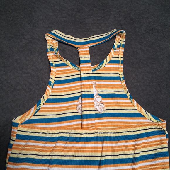 Care Bears Striped Halter Tank Top Cotton Blend Fun Playful Nostalgic Multicolor - Picture 5 of 8